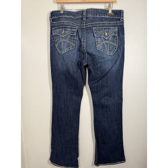 KUT FROM THE KLOTH NATALIE HIGH RISE BOOTCUT Thick‎ Stitch Jeans Size 14 Western - Picture 5 of 12